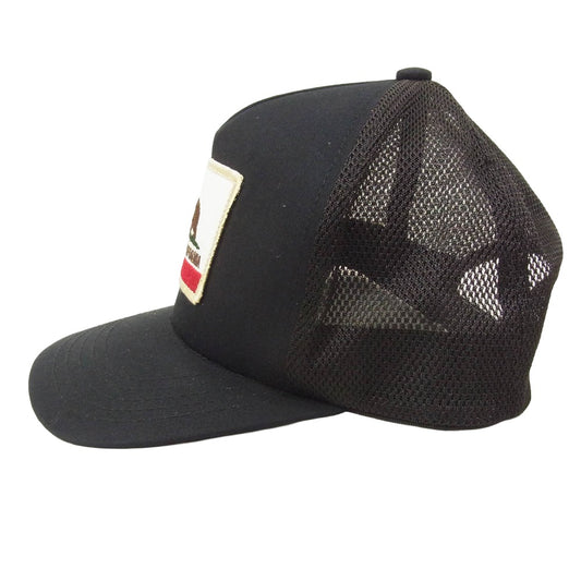 STANDARD CALIFORNIA スタンダードカリフォルニア FLAG PATCH MESH CAP フラッグ パッチ メッシュ キャップ ブラック系【中古】
