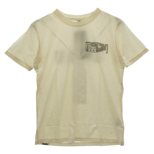 HYSTERIC GLAMOUR ヒステリックグラマー 5CT-0762-03A クロス バックプリント Tシャツ カットソー オフホワイト系 M【新古品】【未使用】【中古】