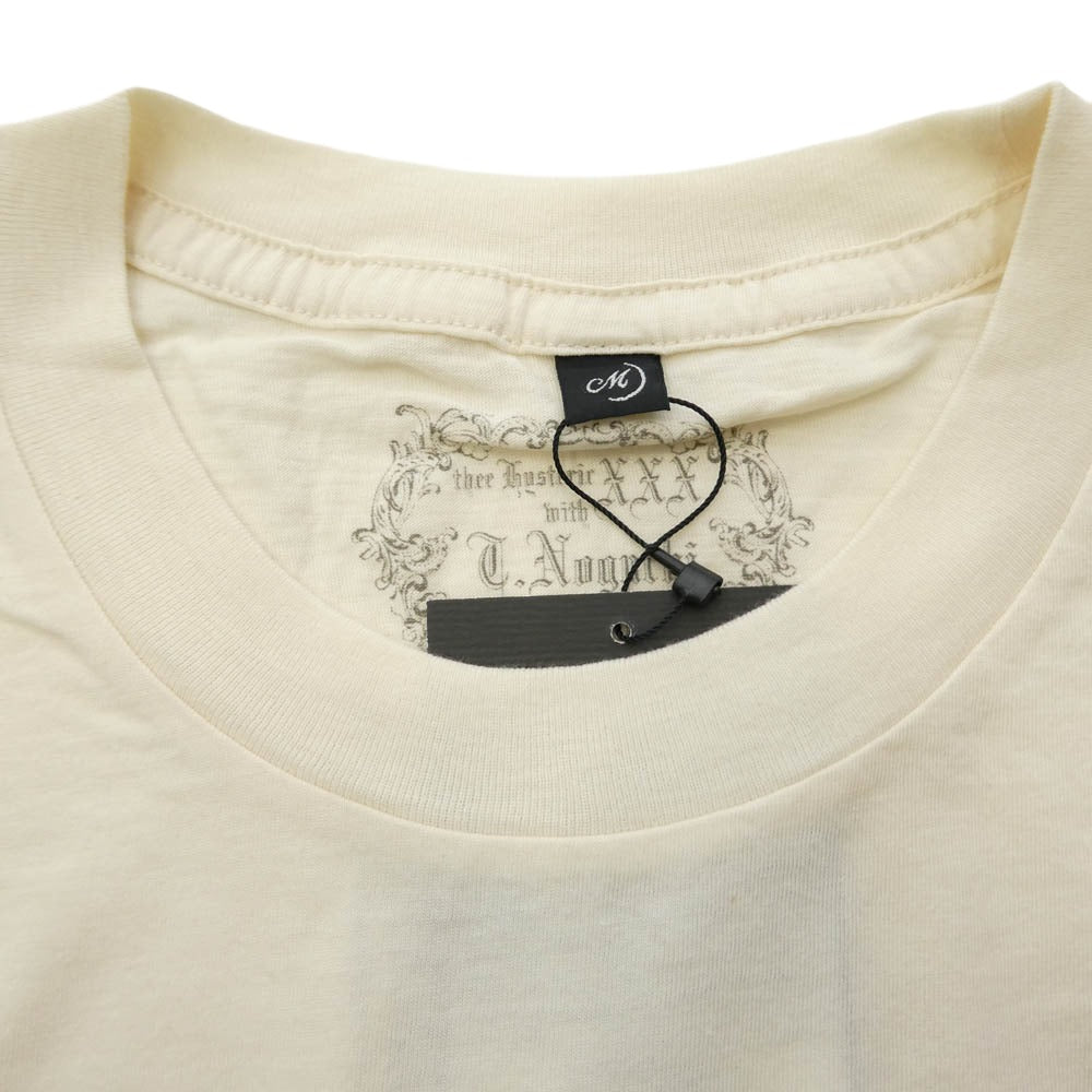 HYSTERIC GLAMOUR ヒステリックグラマー 5CT-0762-03A クロス バックプリント Tシャツ カットソー オフホワイト系 M【新古品】【未使用】【中古】