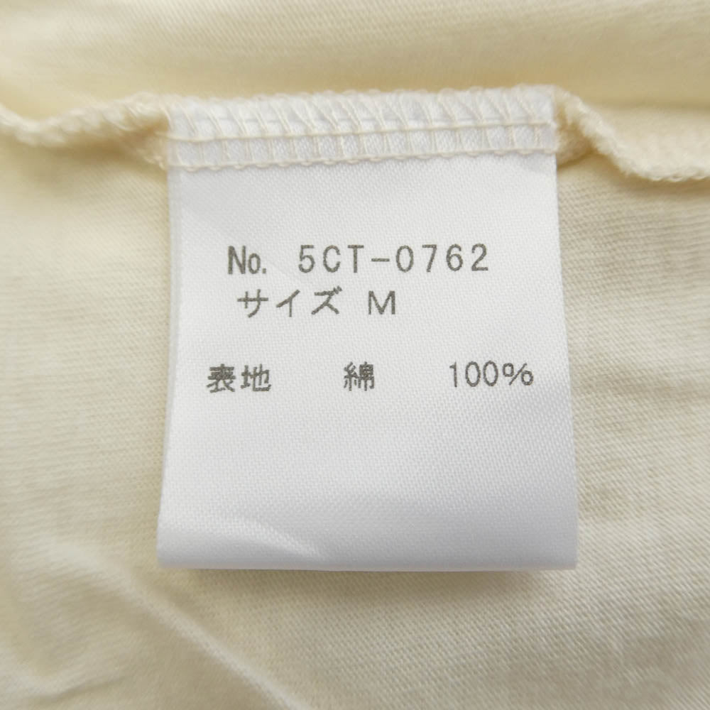 HYSTERIC GLAMOUR ヒステリックグラマー 5CT-0762-03A クロス バックプリント Tシャツ カットソー オフホワイト系 M【新古品】【未使用】【中古】