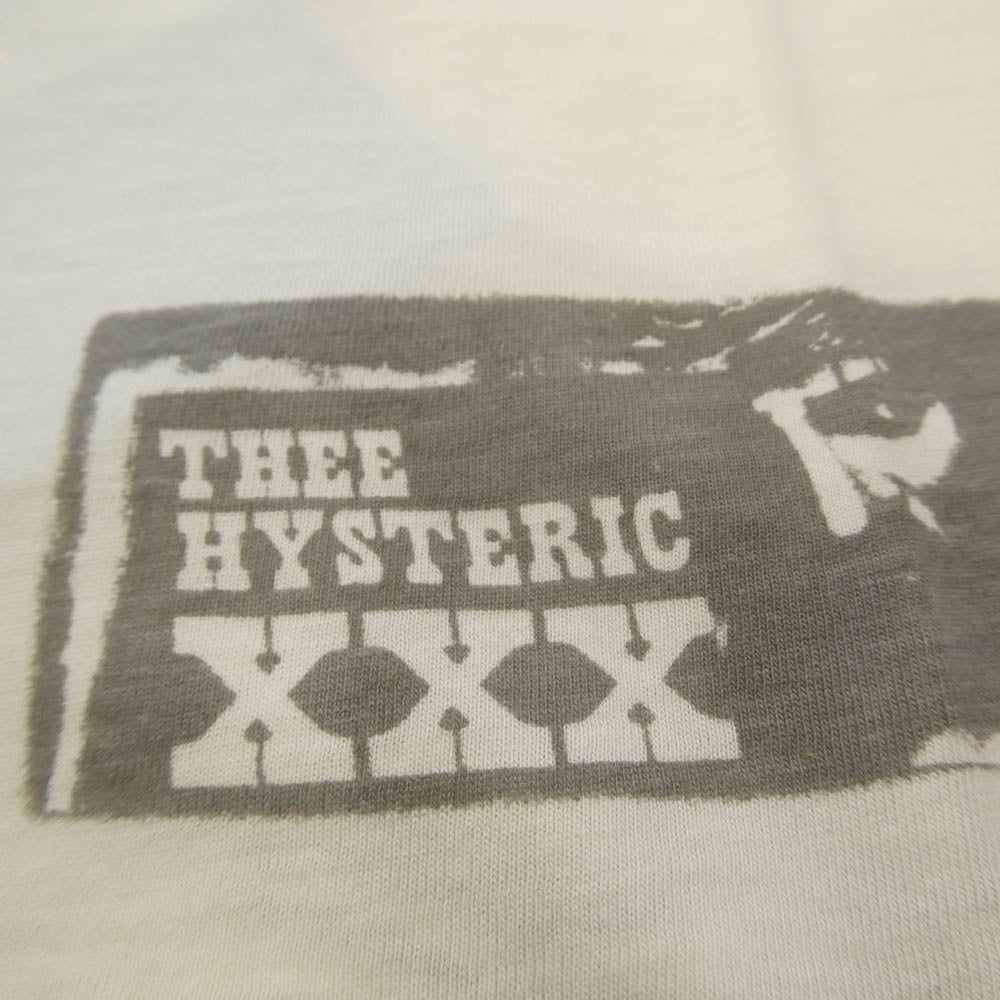 HYSTERIC GLAMOUR ヒステリックグラマー 5CT-0762-03A クロス バックプリント Tシャツ カットソー オフホワイト系 M【新古品】【未使用】【中古】