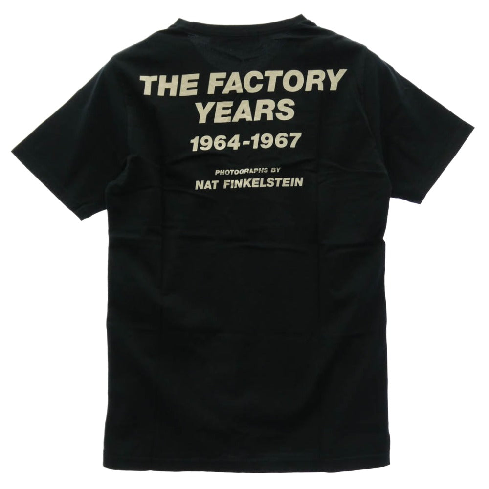 HYSTERIC GLAMOUR ヒステリックグラマー 7CT-0802-15C Andy Warhol アンディウォーホル グラフィック プリント Tシャツ ブラック系 M【新古品】【未使用】【中古】