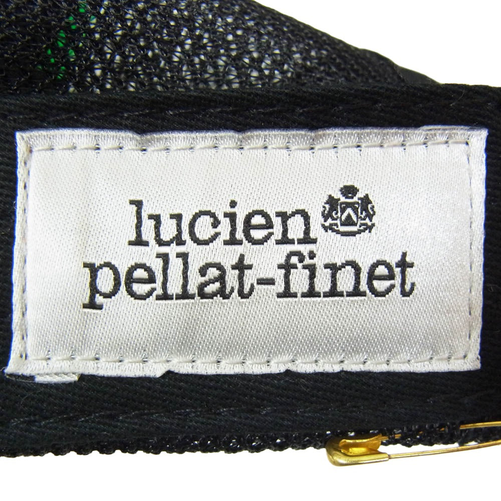 Lucien Pellat-Finet ルシアンペラフィネ SKULL Tongue CAP スカル 刺繍 ラインストーン メッシュ キャップ ブラック系【新古品】【未使用】【中古】