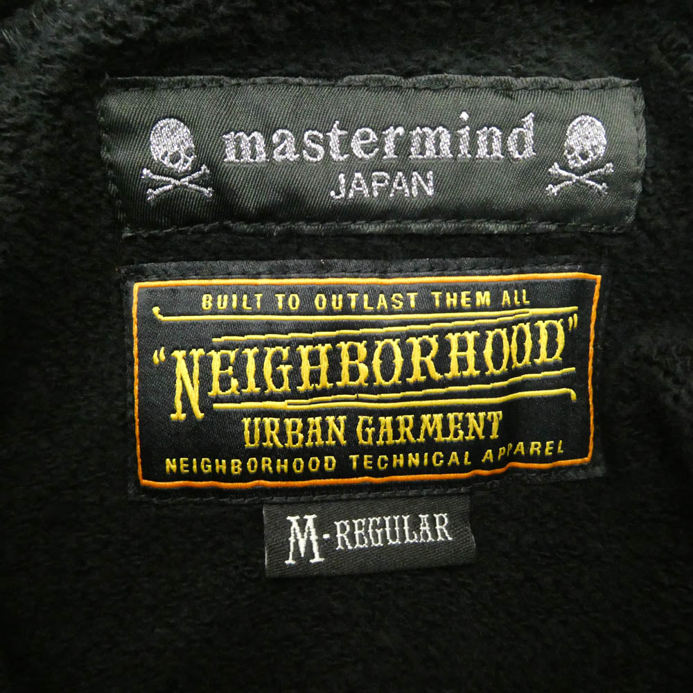 NEIGHBORHOOD ネイバーフッド mastermind JAPAN マスターマインドジャパン 12AW 122MBMJN-CSM02S × mastermind JAPAN マスターマインドジャパン コンチョ付き バニースカル プリント プルオーバー パーカー ブラック系 M【新古品】【未使用】【中古】