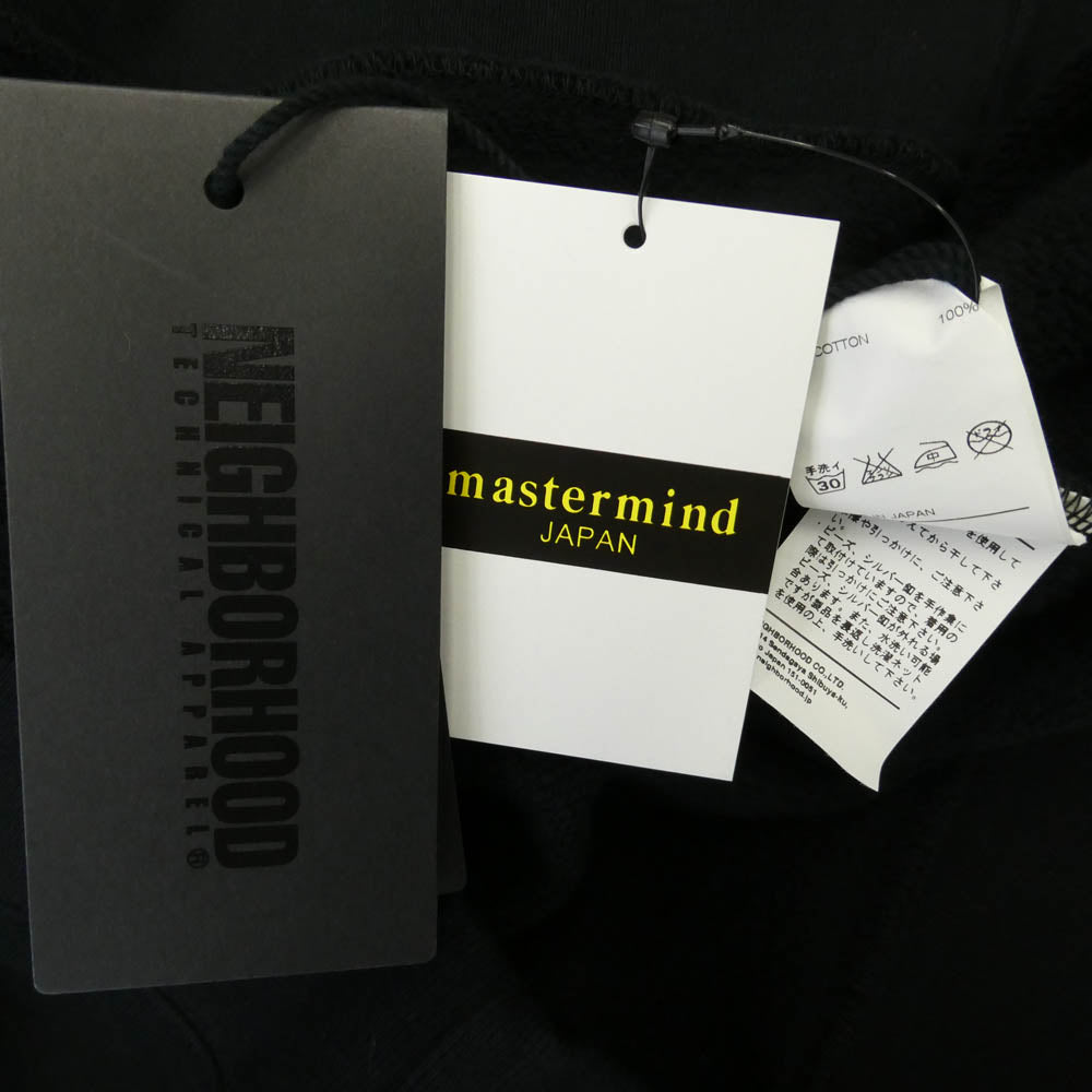 NEIGHBORHOOD ネイバーフッド mastermind JAPAN マスターマインドジャパン 12AW 122MBMJN-CSM02S × mastermind JAPAN マスターマインドジャパン コンチョ付き バニースカル プリント プルオーバー パーカー ブラック系 M【新古品】【未使用】【中古】