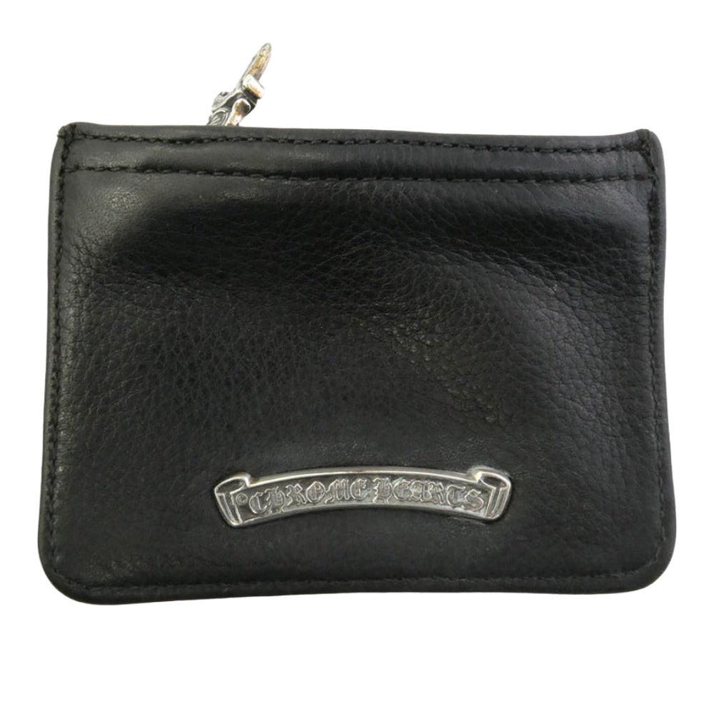 CHROME HEARTS クロムハーツ（原本無） LEATHER BRAID SC スクロールチップ レザーブレード レザーブレイド ネックレス ブラック系 シルバー系【中古】 CHROME HEARTS クロムハーツ（原本無） LEATHER BRAID スクロール