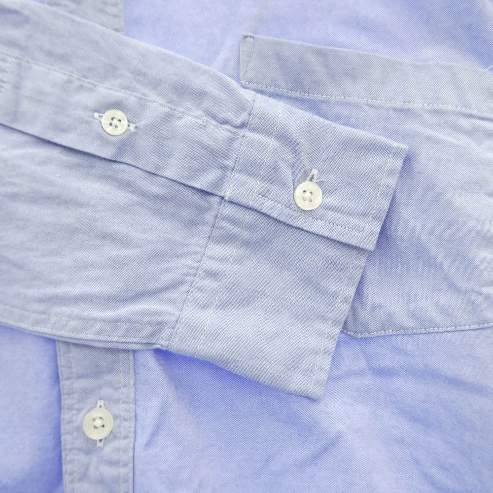 VANQUISH ヴァンキッシュ DENIM BY VANQUISH デニムバイヴァンキッシュ 裾ドローコード 長袖 ボタンダウン BD コーチ シャツ ライトブルー系 M【中古】