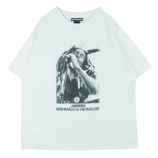 WACKO MARIA ワコマリア ONE LOVE BOB MARLEY T-SHIRT ワンラブ ボブマーリー 半袖 Tシャツ コットン ホワイト系 XXL【中古】