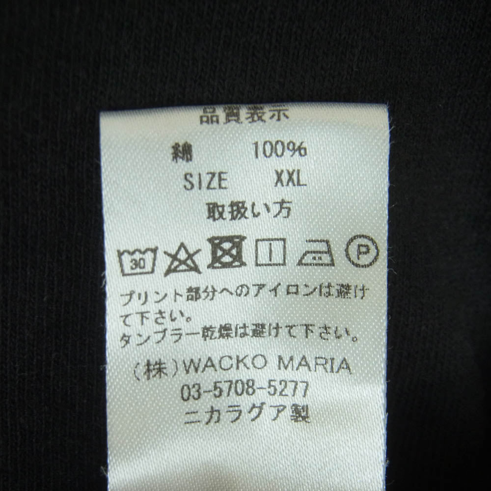 WACKO MARIA ワコマリア reservoir dogs レザボア・ドッグス 半袖 Tシャツ ニカラグア製 ブラック系 XXL【中古】