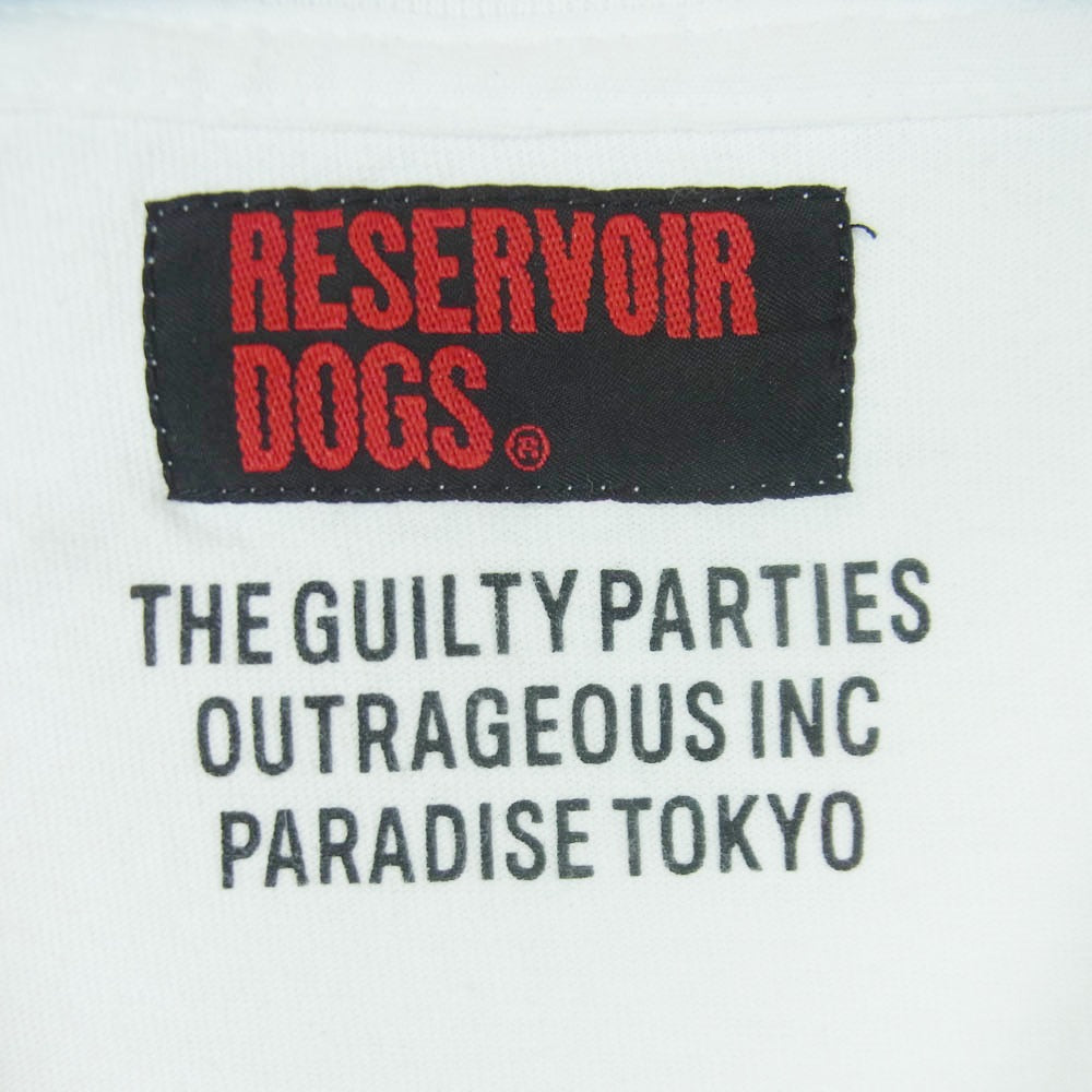 WACKO MARIA ワコマリア reservoir dogs レザボア・ドッグス 半袖 Tシャツ コットン ニカラグア製 ホワイト系 XXL【中古】
