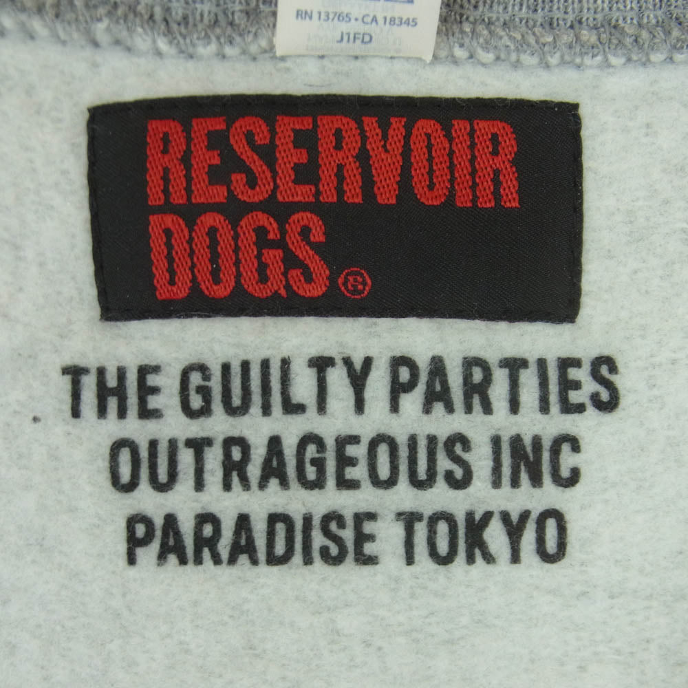 WACKO MARIA ワコマリア reservoir dogs CREW NECK SWEAT SHIRT レザボア・ドッグス クルーネック スウェット トレーナー グレー系 2XL【中古】