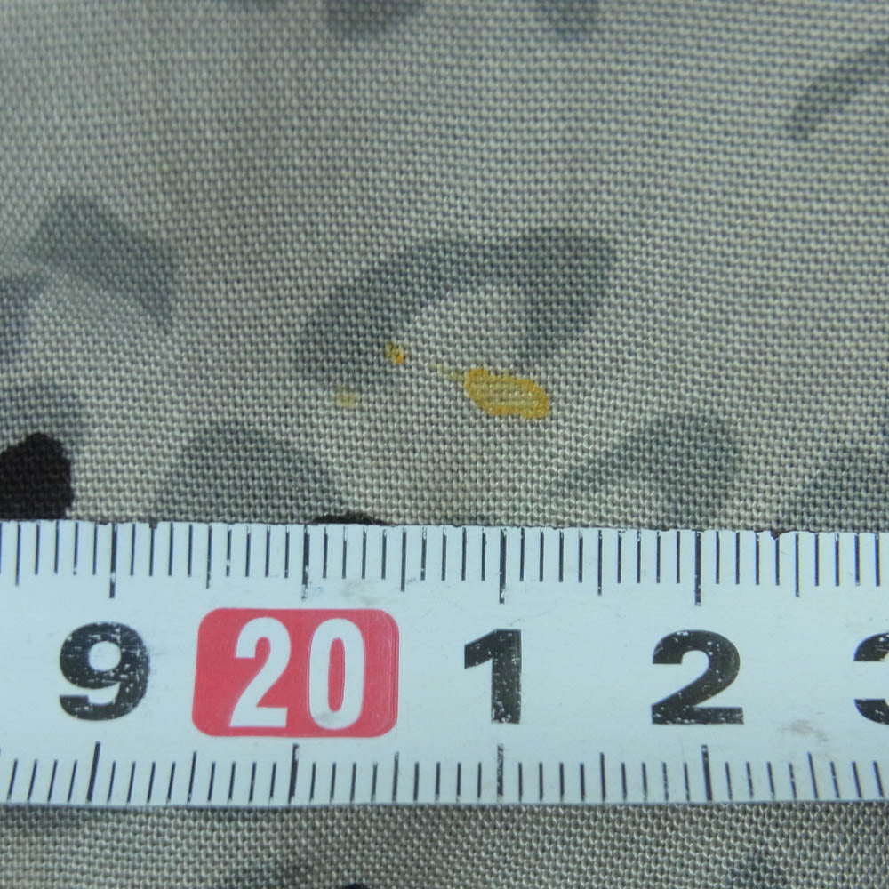 WACKO MARIA ワコマリア LEOPARD OPEN COLLAR SHIRTS レオパード柄 ダルメシアン オープンカラー 長袖 シャツ グレー系 ブラック系 XL【中古】