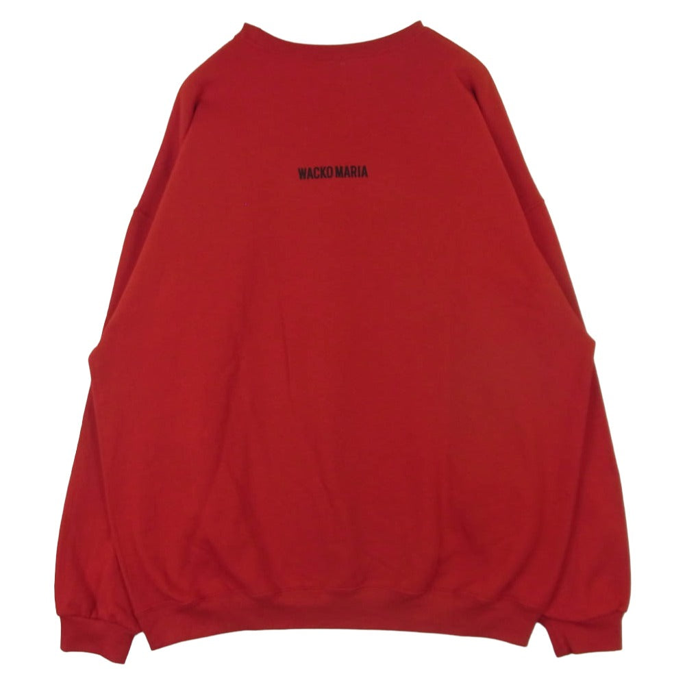 WACKO MARIA ワコマリア The Dark Knight Trilogy ジョーカー ダークナイトトリロジー スウェット トレーナー レッド系 2XL【中古】