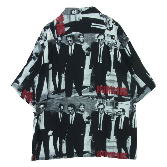 WACKO MARIA ワコマリア reservoir dogs S/S HAWAIIAN SHIRT レザボア・ドッグス ハワイアン 半袖 シャツ ブラック系 ホワイト系 XL【中古】