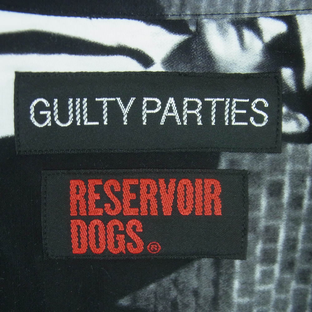 WACKO MARIA ワコマリア reservoir dogs S/S HAWAIIAN SHIRT レザボア・ドッグス ハワイアン 半袖 シャツ ブラック系 ホワイト系 XL【中古】