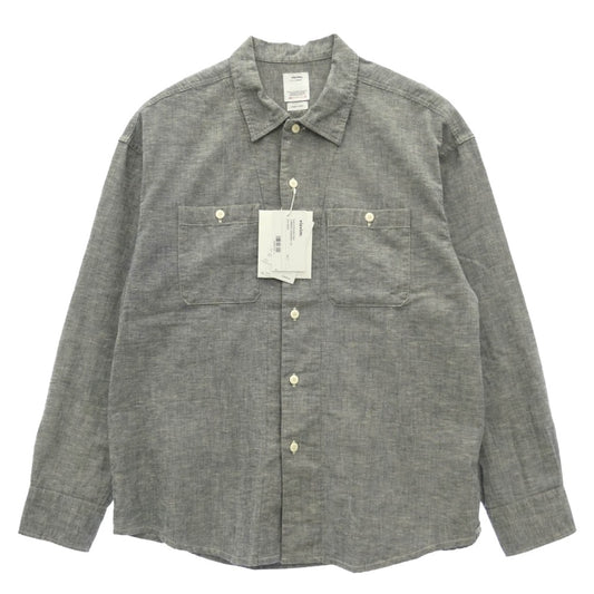 VISVIM ビズビム 25SS 0125105011024 LUMBER CHAMBRAY L/S ランバー シャンブレー 長袖 シャツ ネイビー系 2【中古】