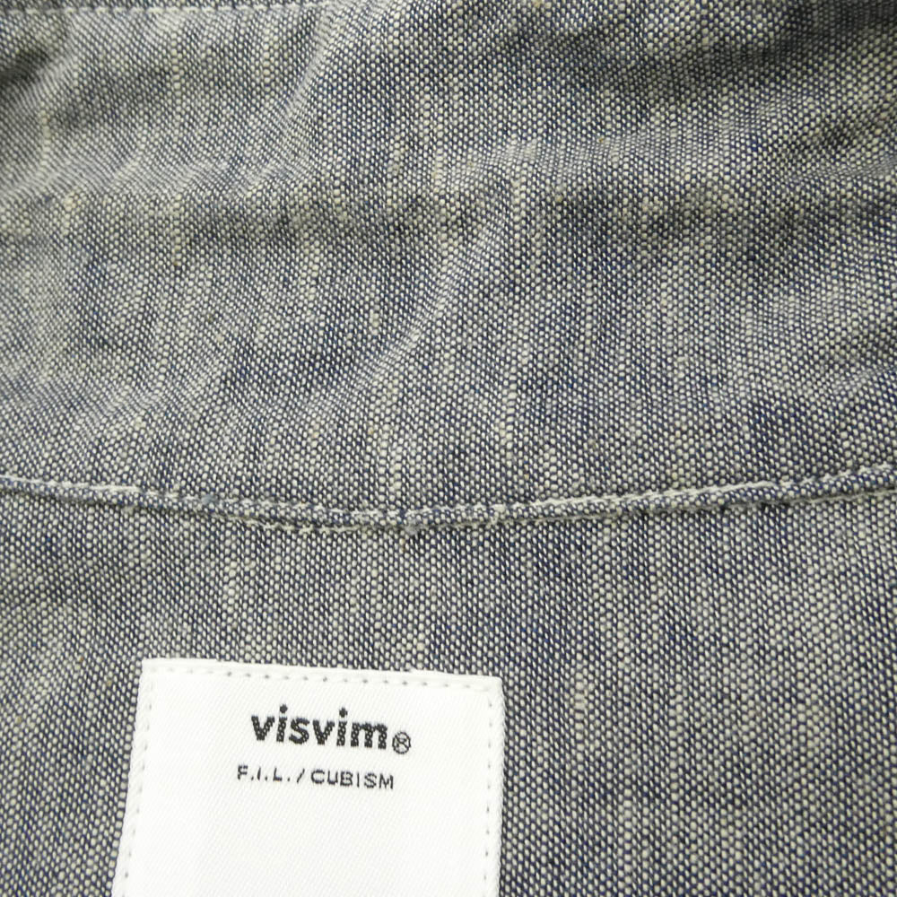 VISVIM ビズビム 25SS 0125105011024 LUMBER CHAMBRAY L/S ランバー シャンブレー 長袖 シャツ ネイビー系 2【中古】