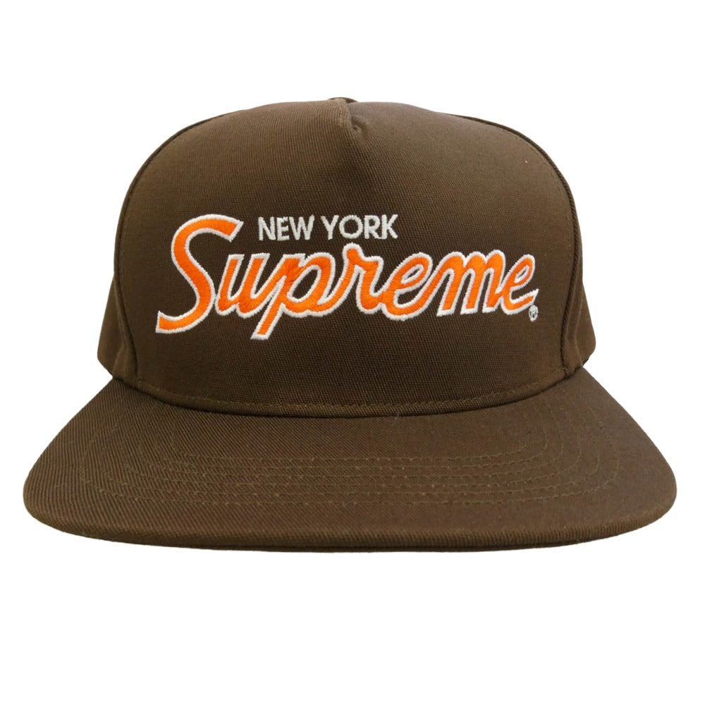 Supreme シュプリーム 22AW Classic Team 5-Panel クラシック チーム 5パネル キャップ 帽子 ダークブラウン系【中古】