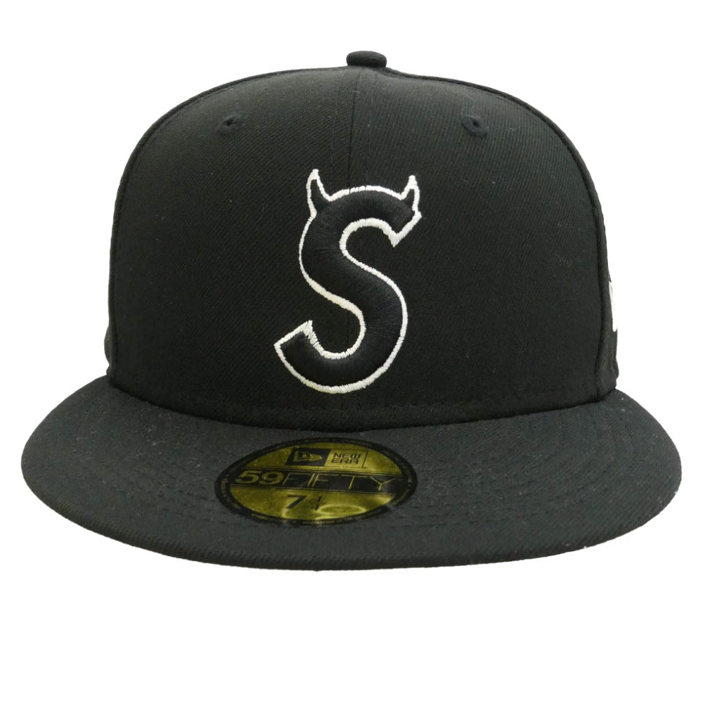 Supreme シュプリーム NEW ERA ニューエラ 22AW x New Era ニューエラ S Logo エスロゴ デビル キャップ 帽子 ブラック系【中古】