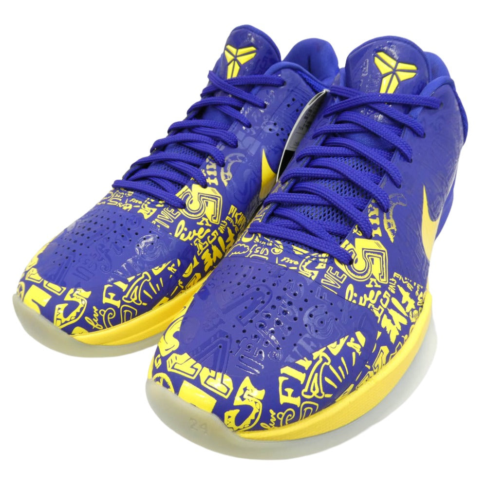 NIKE ナイキ CD4991-400 Kobe 5 Protro 5 Rings コービー5 プロトロ 5 リングス スニーカー パープル系 イエロー系 27cm【極上美品】【中古】