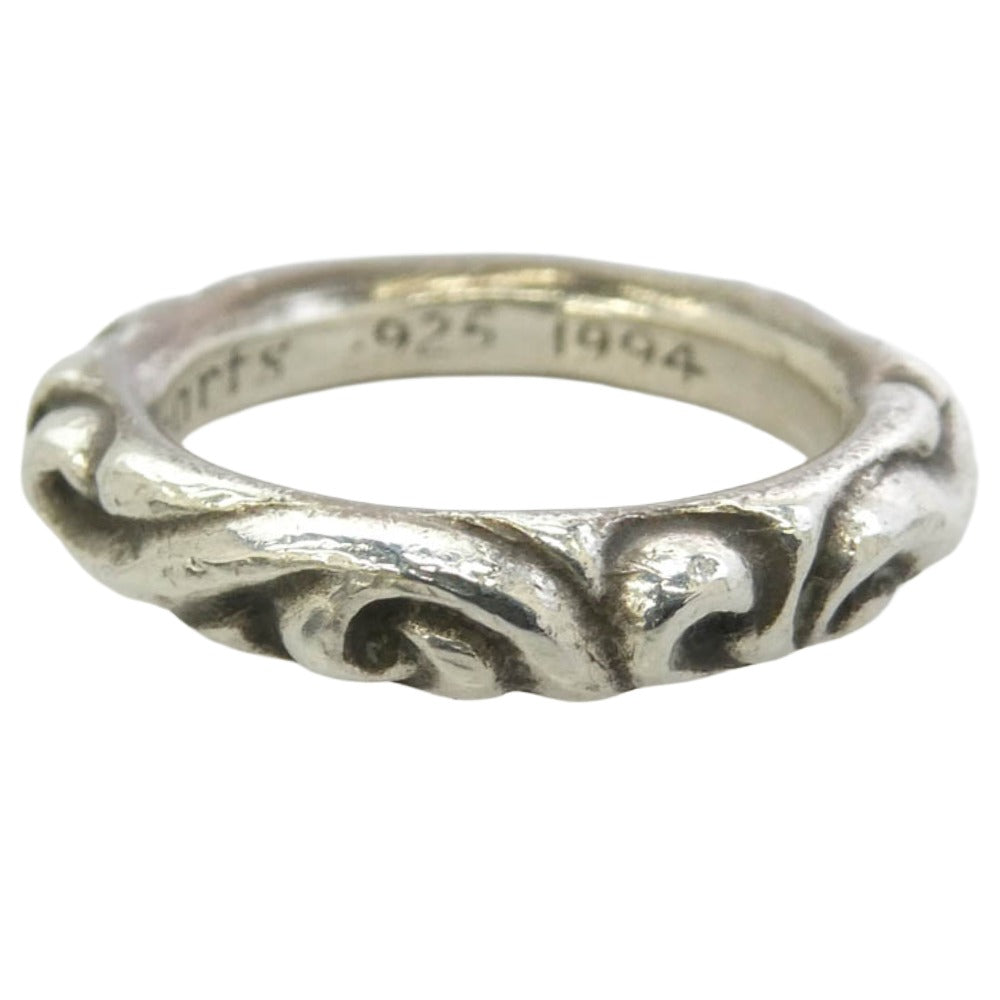 CHROME HEARTS クロムハーツ（原本無） SCRL BAND スクロールバンド リング シルバー系 約16号【中古】
