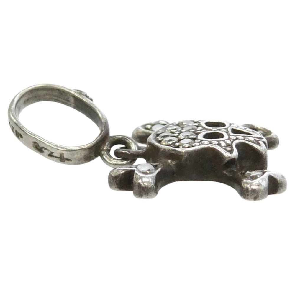 Loree Rodkin ローリーロドキン ジルコニア スカル ペンダント シルバー系【中古】