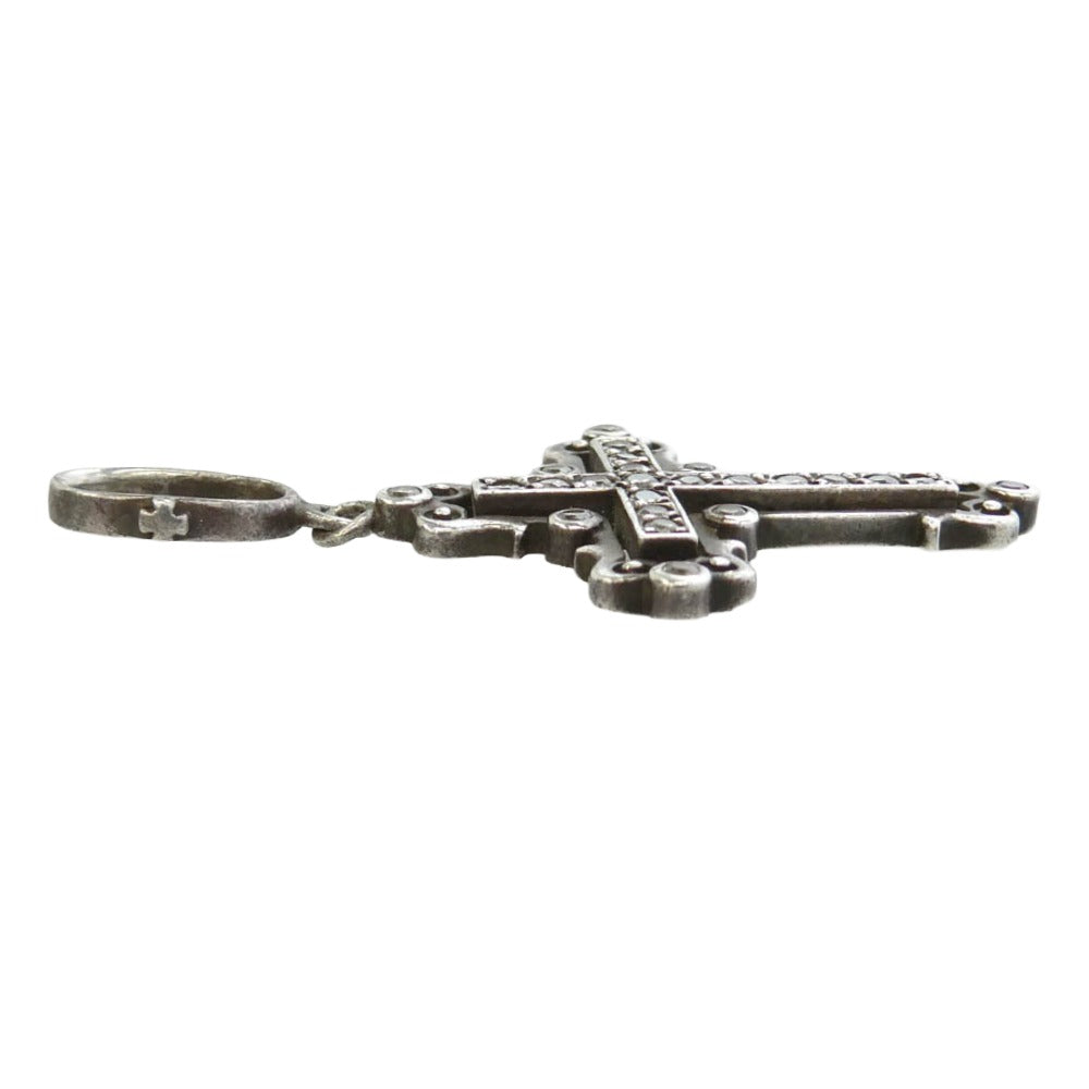 Loree Rodkin ローリーロドキン ジルコニア クロス ペンダント シルバー系【中古】