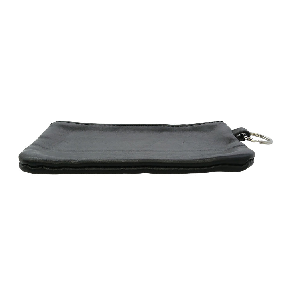 デシ Straight Zip Pouch ストレート ジップ ポーチ コインケース 小銭入れ ウォレット 財布 ブラック系【中古】