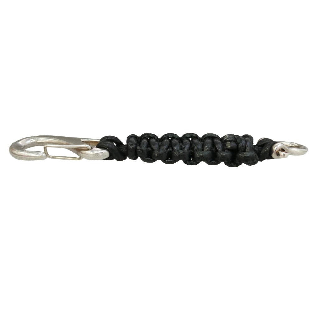 デシ Carabiner Macrame Keychain カラビナ マクラメ キーチェーン アクセサリー キーループ ブラック系 シルバー系【中古】
