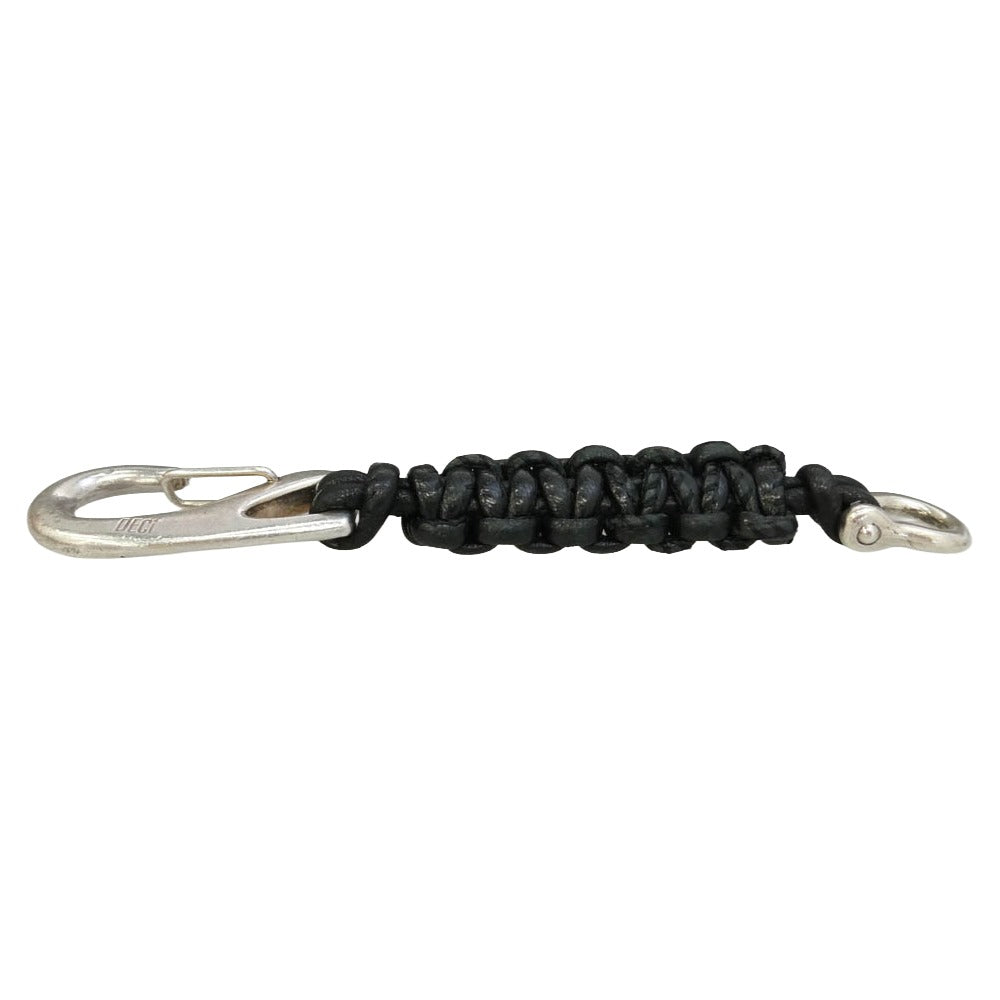 デシ Carabiner Macrame Keychain カラビナ マクラメ キーチェーン アクセサリー キーループ ブラック系 シルバー系【中古】