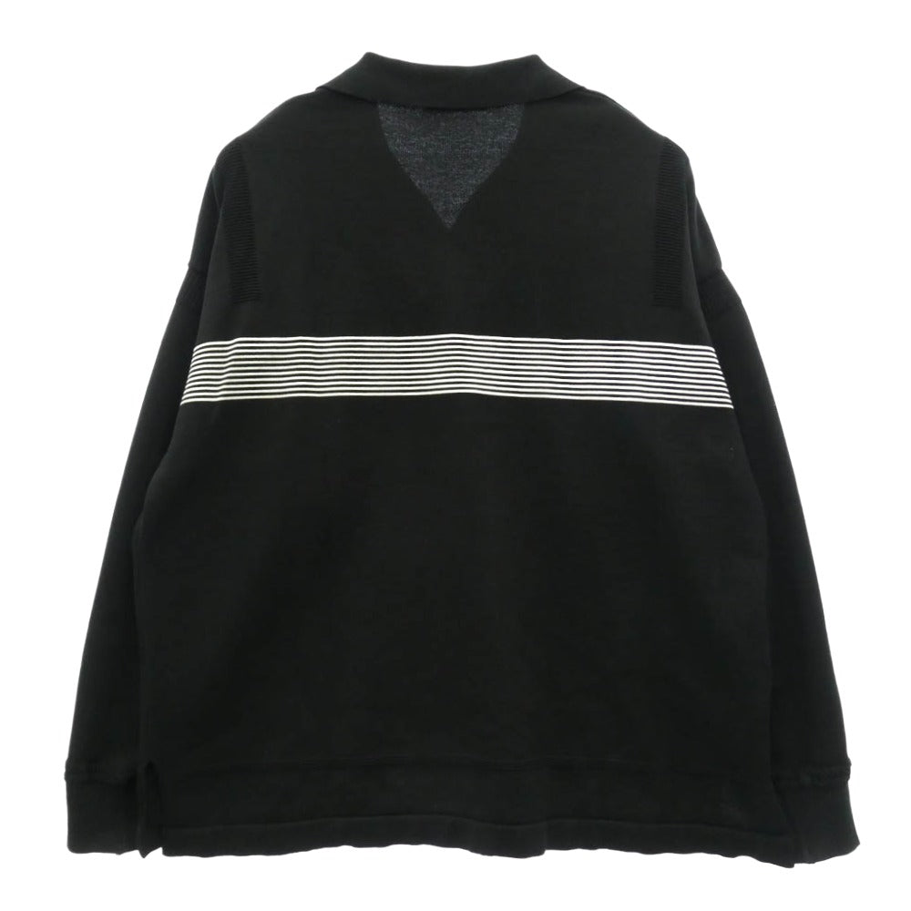 ヤシキ 25SS YSK-25SS-KN06 Sazanami Skipper Knit サザナミ スキッパー 長袖 ニット ブラック系 2【中古】