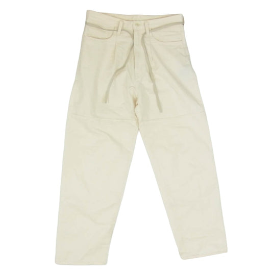 ssstein シュタイン ST.570 5PK LEATHER CODE PANTS 5ポケット レザーコード パンツ オフホワイト系 S【中古】