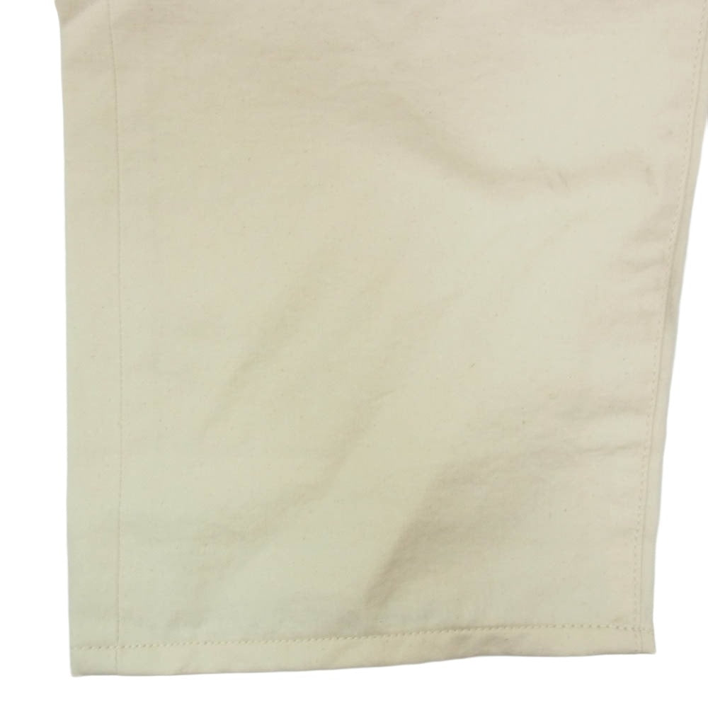 ssstein シュタイン ST.570 5PK LEATHER CODE PANTS 5ポケット レザーコード パンツ オフホワイト系 S【中古】