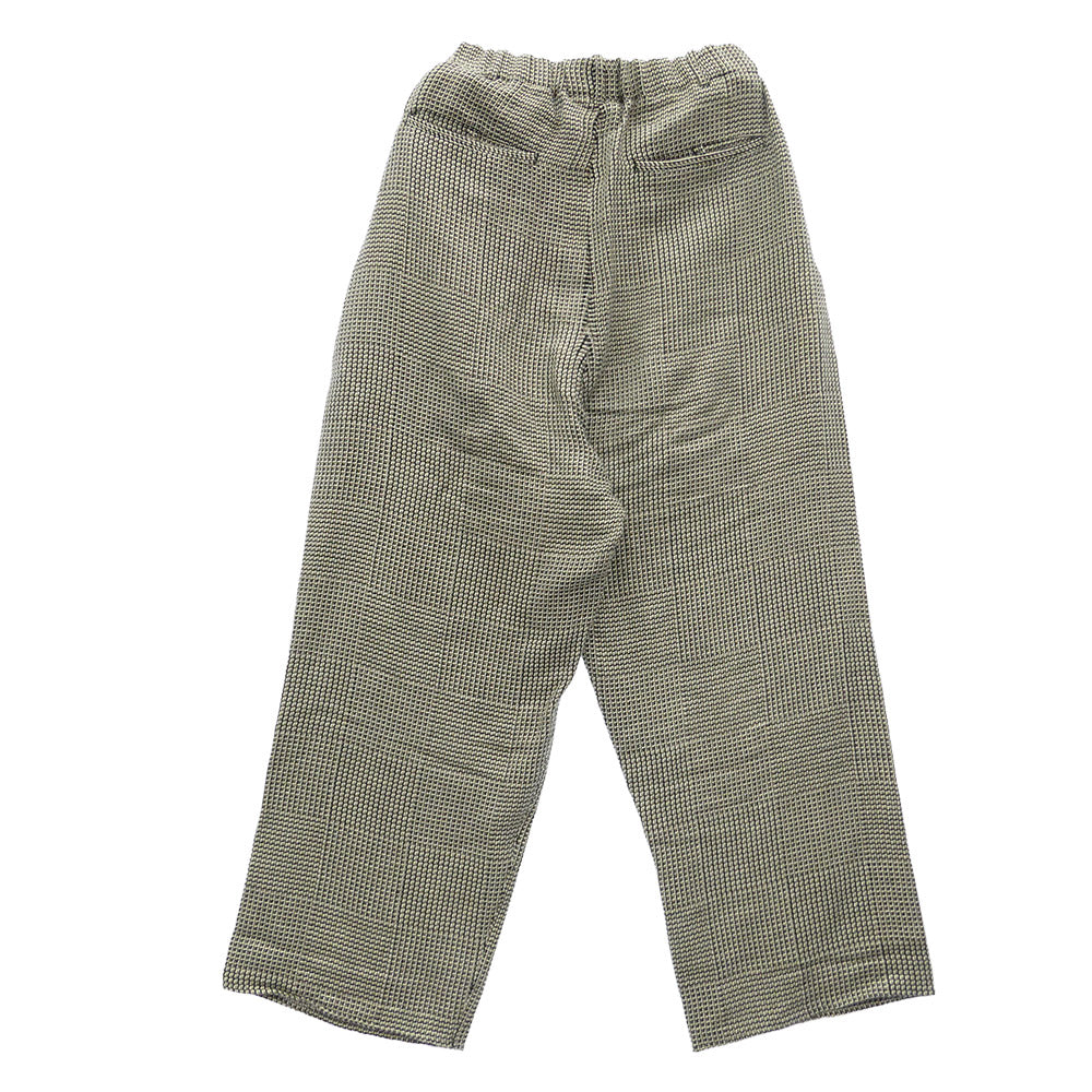 ノノット 25SS N-25S-024 In Tuck Wide Trousers グレンチェック コットンリネン イン タック ワイド トラウザーズ パンツ グレー系 3【中古】