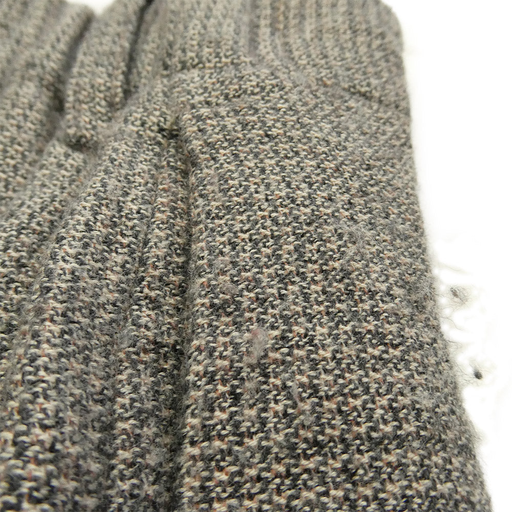ノノット 24AW N-24A-024 Draping Crotch Box Pleats Trousers 千鳥格子 ドレーピング クロッチ ボックス プリーツ トラウザーズ パンツ グレー系 5【中古】
