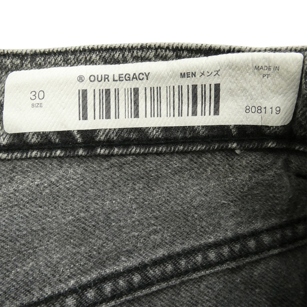 アワーレガシー 22AW M2205TB EXTENDED THIRD CUT エクステンデッド サード カット ジーンズ デニム パンツ ブラック系 30【中古】