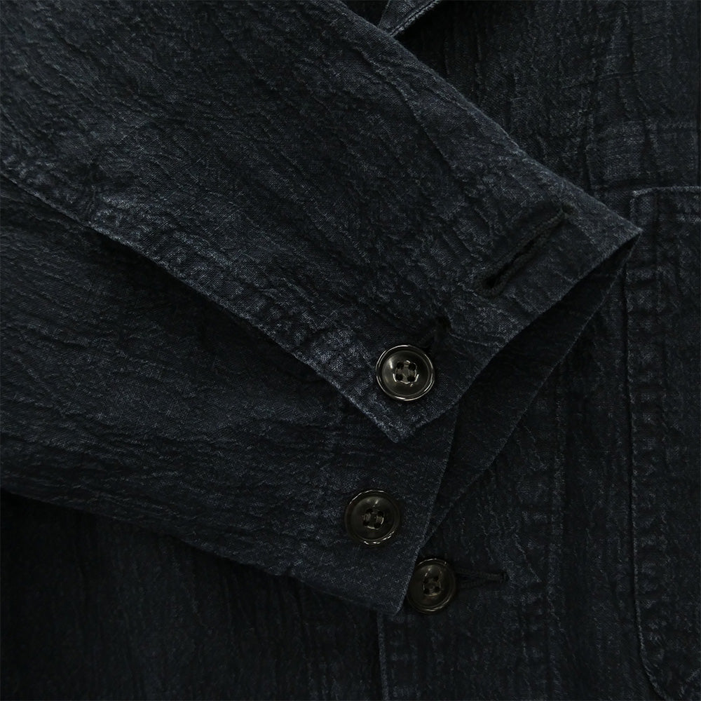 ヘリル 25SS 25-011-HL-8160-10 Linen P41 Coverall Jacket リネン カバーオール ジャケット ダークネイビー系 2【中古】