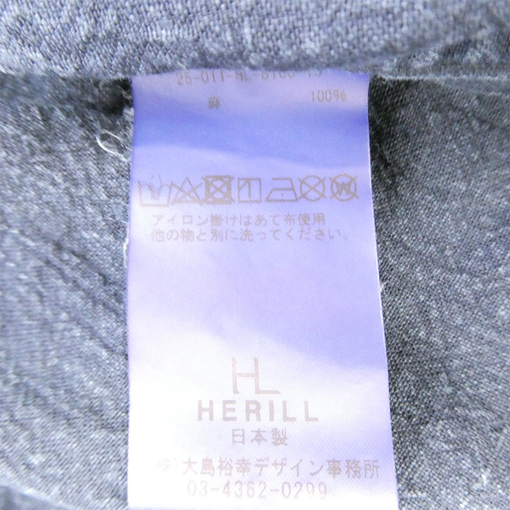 ヘリル 25SS 25-011-HL-8160-10 Linen P41 Coverall Jacket リネン カバーオール ジャケット ダークネイビー系 2【中古】