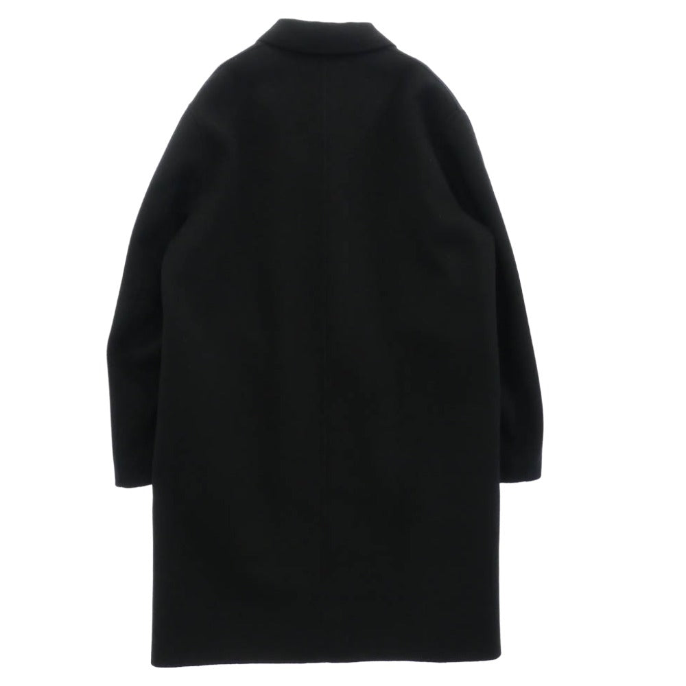 ACNE STUDIOS アクネストゥディオズ 24AW FN-MN-OUTW000910 ウール シングルブレスト チェスター コート ブラック系 48【中古】