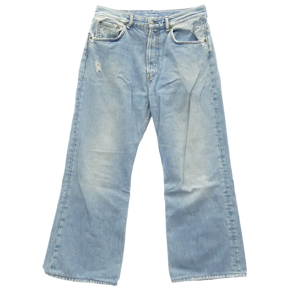 ACNE STUDIOS アクネストゥディオズ 2021M Light Blue Vintage ルーズフィット ボタンフライ ジーンズ デニムパンツ インディゴブルー系 32/32【中古】