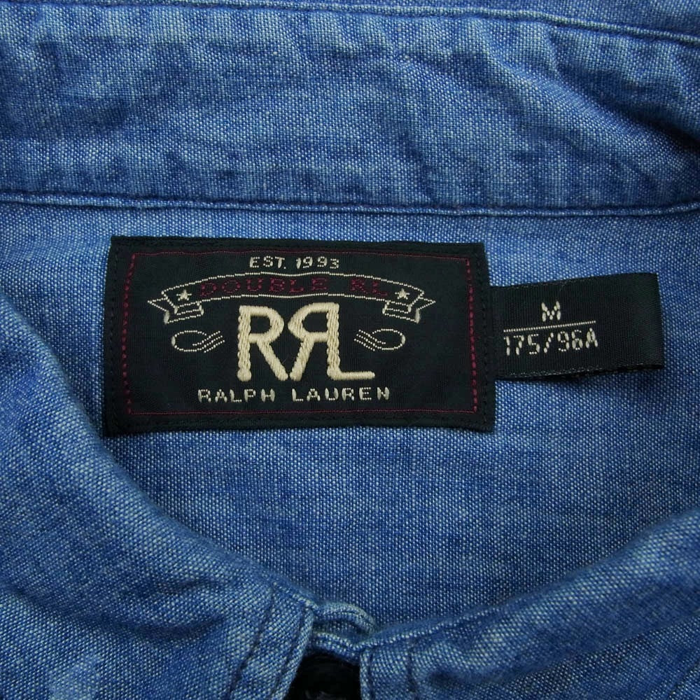 RRL ダブルアールエル 長袖 シャンブレー ワーク シャツ インディゴ