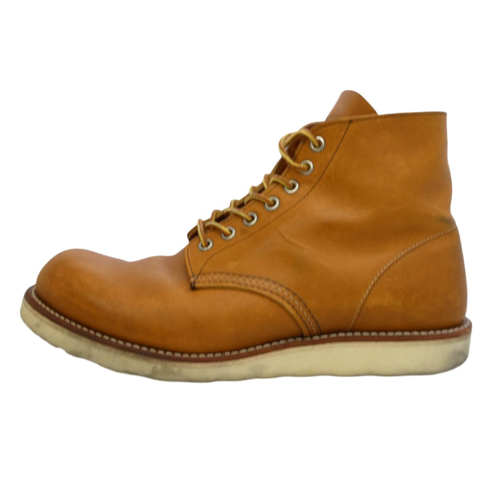 RED WING レッドウィング 9107 USA製 HERITAGE WORK 6 ROUND TOE BOOT ヘリテージワーク 6 ラウンド トゥ ブーツ ブラウン系 27.5cm【中古】