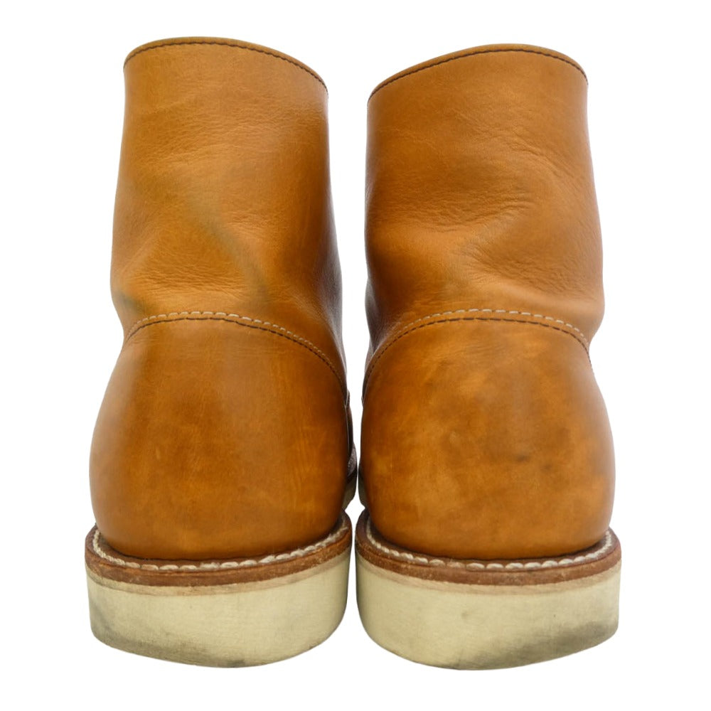 RED WING レッドウィング 9107 USA製 HERITAGE WORK 6 ROUND TOE BOOT ヘリテージワーク 6 ラウンド トゥ ブーツ ブラウン系 27.5cm【中古】