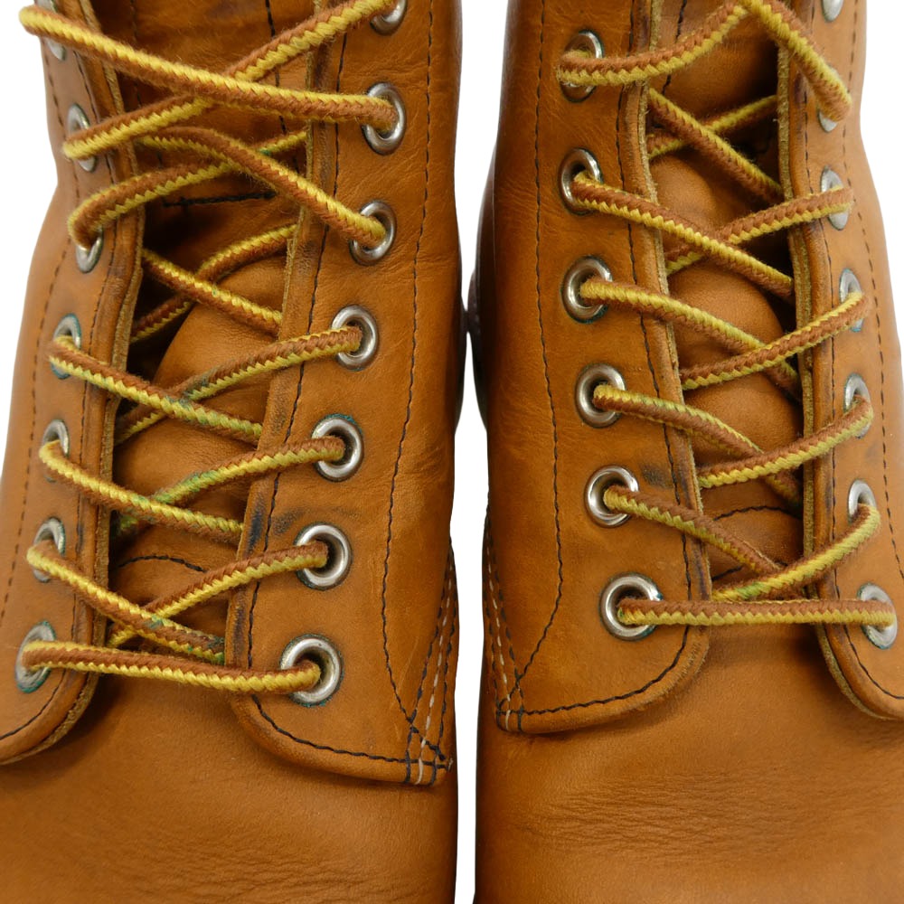 RED WING レッドウィング 9107 USA製 HERITAGE WORK 6 ROUND TOE BOOT ヘリテージワーク 6 ラウンド トゥ ブーツ ブラウン系 27.5cm【中古】
