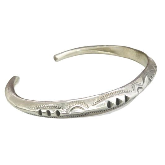 LARRY SMITH ラリースミス ギャランティカード付属 THIN TRIANGLE BRACELET ブレスレット バングル シルバー系【中古】