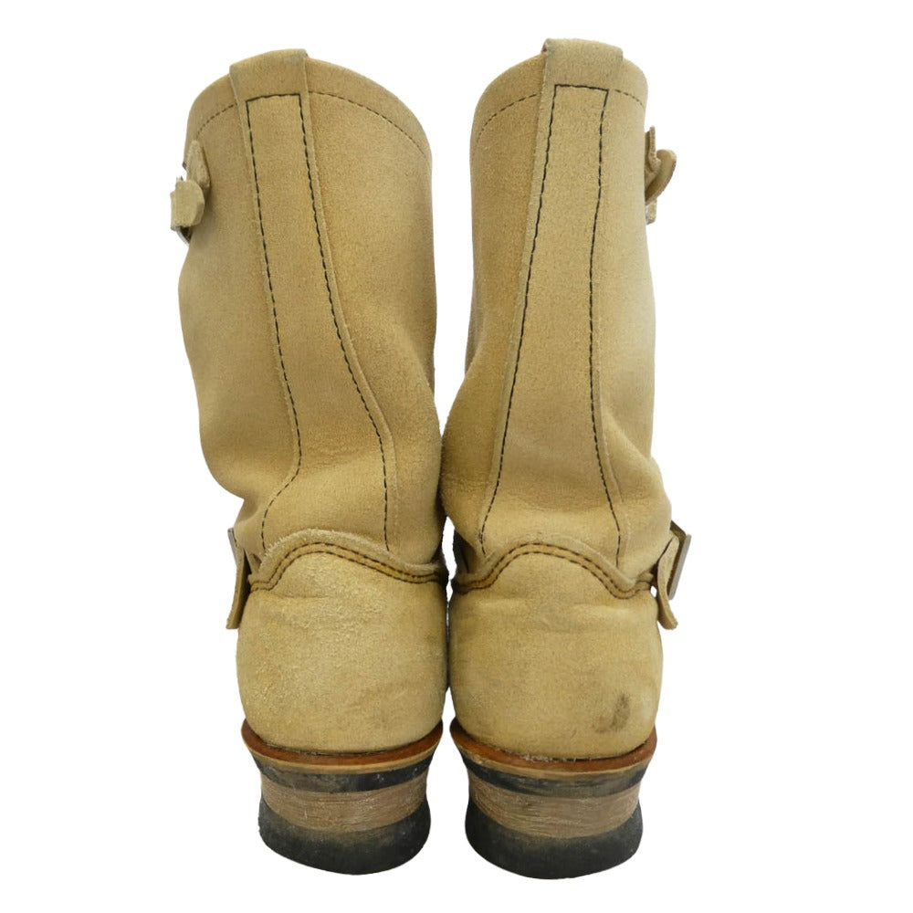 RED WING レッドウィング 8268 USA製 ENGINEER BOOTS スエード エンジニアブーツ ベージュ系 US10【中古】
