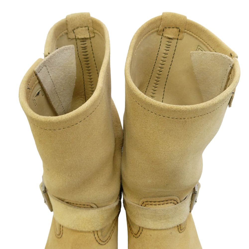 RED WING レッドウィング 8268 USA製 ENGINEER BOOTS スエード エンジニアブーツ ベージュ系 US10【中古】
