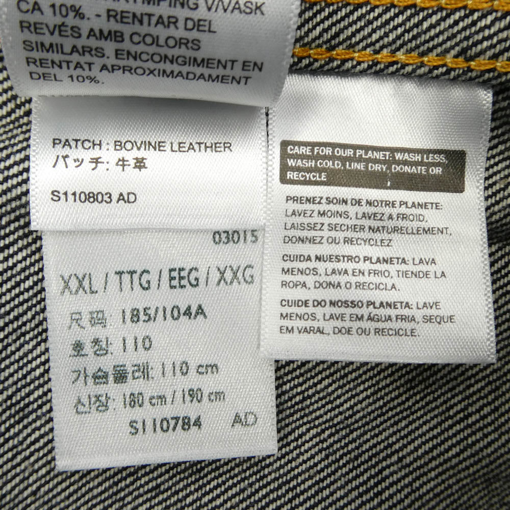 Levi's リーバイス 70507-0066 LCV 507XX TYPE II JACKET 2ND Tバック 507XXE 1953モデル セカンド デニム ジャケット インディゴブルー系 46 XXXL【極上美品】【中古】