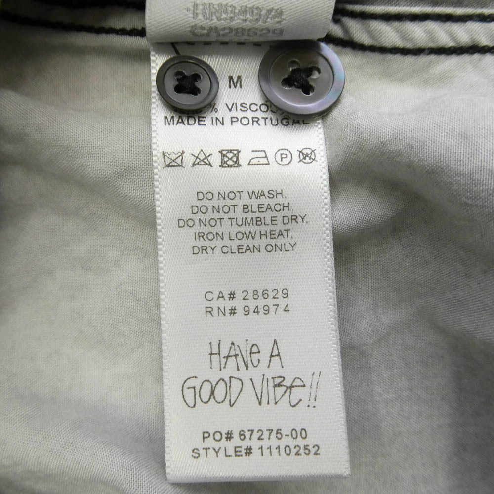 STUSSY ステューシー hopper ホッパー フォト プリント 半袖 シャツ グレー系 M【中古】
