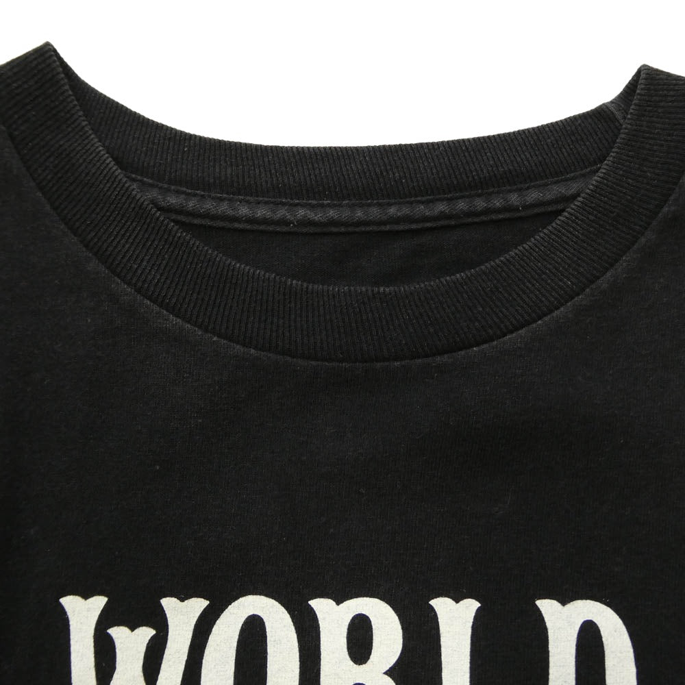 TENDERLOIN テンダーロイン T-TEE W.D.R Tシャツ フロントロゴ バック プリント 半袖カットソー ブラック系 S【中古】